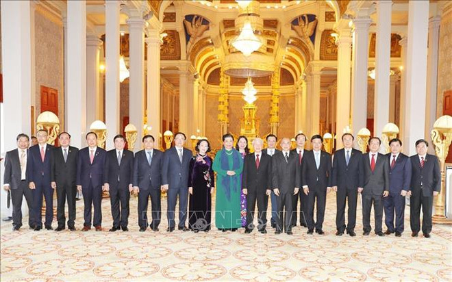 Entretien Nguyen Phu Trong - Norodom Sihamoni ảnh 1 Entretien Nguyen Phu Trong - Norodom Sihamoni ảnh 1