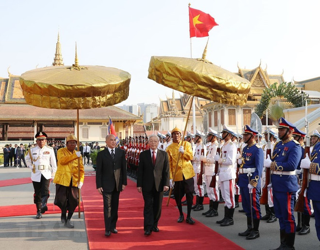La presse cambodgienne apprécie la visite du dirigeant vietnamien Nguyen Phu Trong ảnh 1 La presse cambodgienne apprécie la visite du dirigeant vietnamien Nguyen Phu Trong ảnh 1