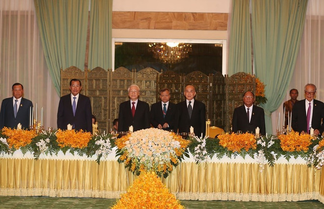 Banquet national en l’honneur du SG du Parti et président vietnamien Nguyen Phu Trong ảnh 1 Banquet national en l’honneur du SG du Parti et président vietnamien Nguyen Phu Trong ảnh 1