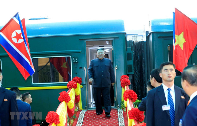 Le président Kim Jong-un est arrivé au Vietnam ảnh 1 Le président Kim Jong-un est arrivé au Vietnam ảnh 1