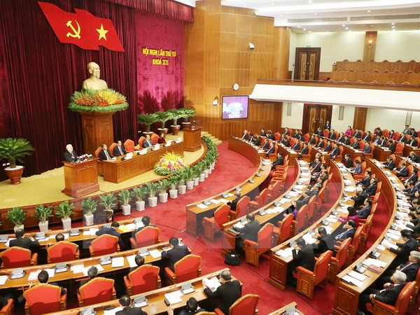Deuxième journée de travail du 4e Plénum du CC du PCV ảnh 1 Deuxième journée de travail du 4e Plénum du CC du PCV ảnh 1