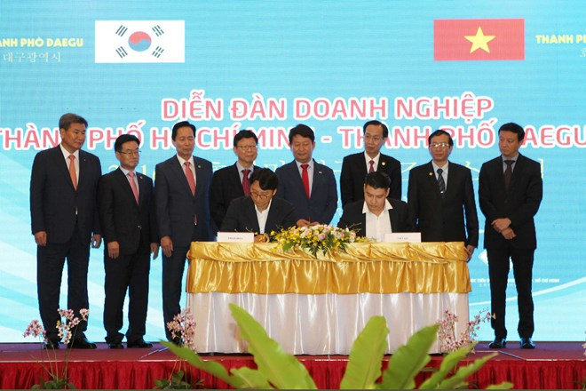 Forum d'affaires Ho Chi Minh-Ville-Daegu (R. de Corée) ảnh 1 Forum d'affaires Ho Chi Minh-Ville-Daegu (R. de Corée) ảnh 1