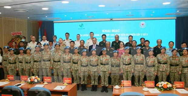 Hôpital de campagne de niveau 2 No 3 du Vietnam en dernière formation ảnh 1 Hôpital de campagne de niveau 2 No 3 du Vietnam en dernière formation ảnh 1