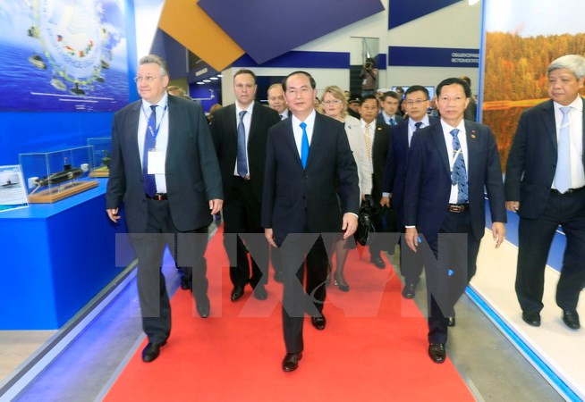Le président Tran Dai Quang termine sa visite officielle en Russie ảnh 1 Le président Tran Dai Quang termine sa visite officielle en Russie ảnh 1