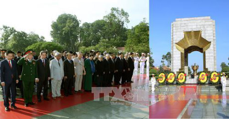 27 juillet : les dirigeants du Parti et de l’Etat rendent hommage aux morts pour la Patrie ảnh 1 27 juillet : les dirigeants du Parti et de l’Etat rendent hommage aux morts pour la Patrie ảnh 1