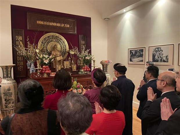 Rencontre du Printemps avec l’Ambassade du Vietnam en France via pont virtuel ảnh 2