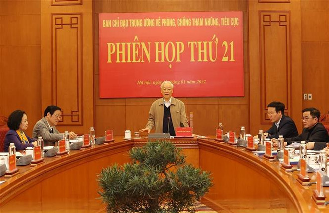 Corruption: le leader du Parti plaide pour le perfectionnement institutionnel et le contrôle du pouvoir ảnh 1 Corruption: le leader du Parti plaide pour le perfectionnement institutionnel et le contrôle du pouvoir ảnh 1
