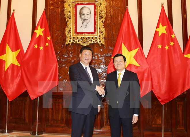 Vietnam-Chine : entretien entre Truong Tan Sang et Xi Jinping ảnh 1 Vietnam-Chine : entretien entre Truong Tan Sang et Xi Jinping ảnh 1