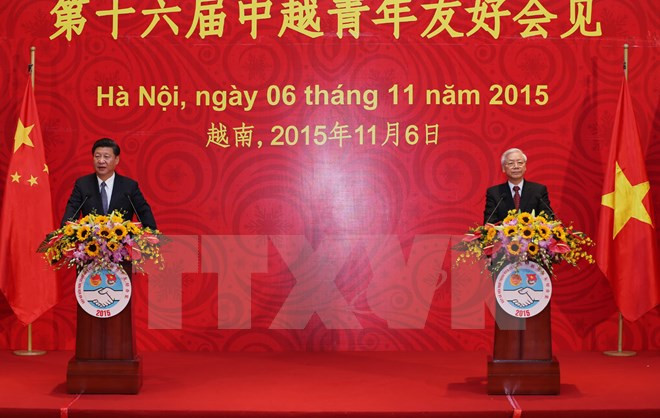 Nguyen Phu Trong et Xi Jinping rencontrent les jeunes des deux pays ảnh 1 Nguyen Phu Trong et Xi Jinping rencontrent les jeunes des deux pays ảnh 1