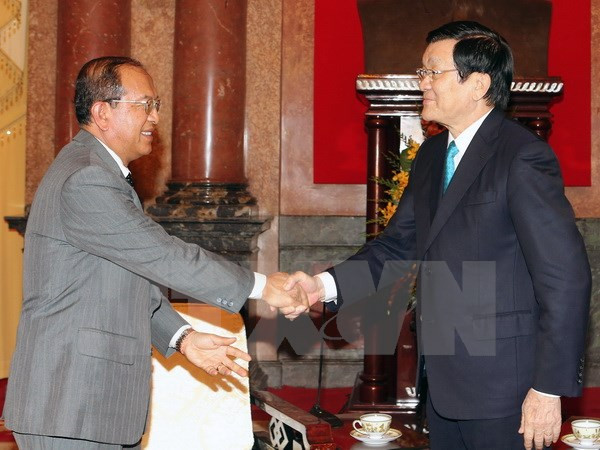 Le président Truong Tan Sang reçoit le ministre laotien de la Justice ảnh 1 Le président Truong Tan Sang reçoit le ministre laotien de la Justice ảnh 1