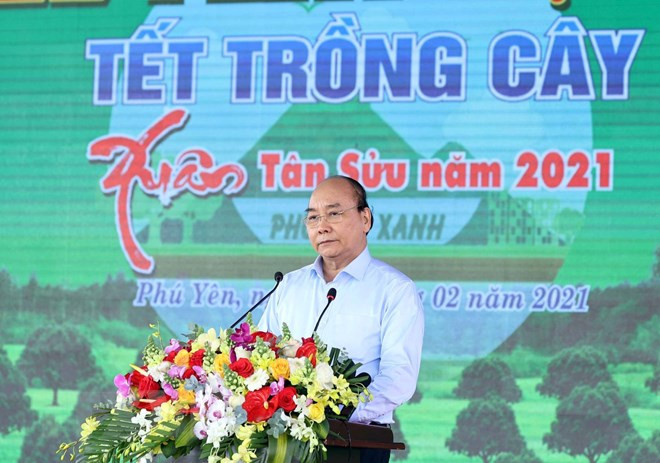Le PM à la cérémonie de lancement de la Fête de plantation d'arbres à Phu Yên ảnh 1 Le PM à la cérémonie de lancement de la Fête de plantation d'arbres à Phu Yên ảnh 1