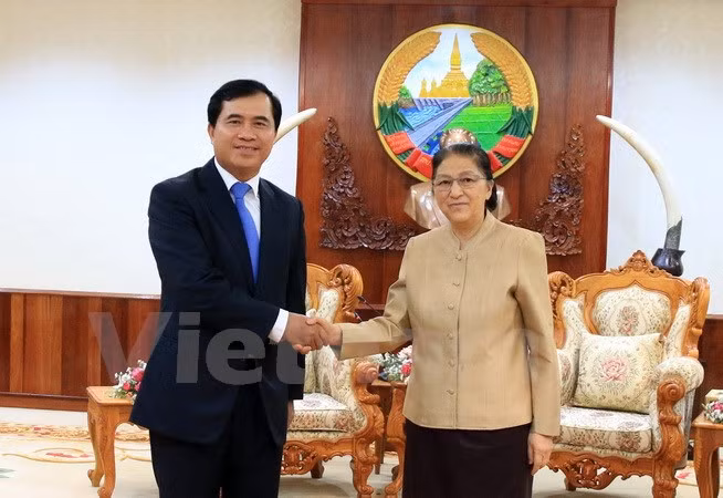 Le nouveau siège de l’AN laotienne, symbole de la solidarité spéciale Vietnam-Laos ảnh 1