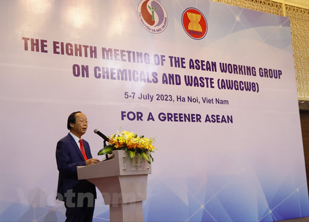 La 8e Réunion du groupe de travail de l'ASEAN sur les produits chimiques et les déchets (AWGCW-8) à Hanoï ảnh 2 La 8e Réunion du groupe de travail de l'ASEAN sur les produits chimiques et les déchets (AWGCW-8) à Hanoï ảnh 2
