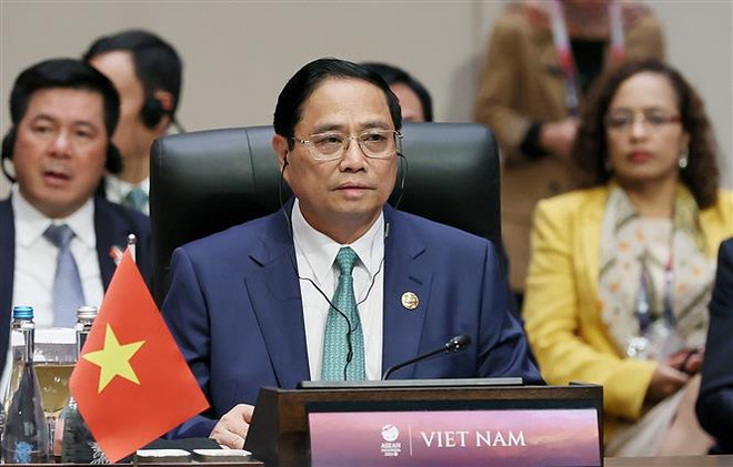 ASEAN 43 : le Premier ministre Pham Minh Chinh aux Sommets avec la Chine, la R. de Corée et le Japon ảnh 2 ASEAN 43 : le Premier ministre Pham Minh Chinh aux Sommets avec la Chine, la R. de Corée et le Japon ảnh 2