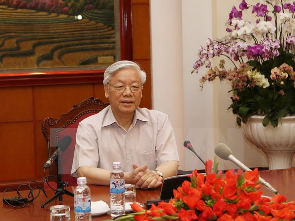 Le Secrétaire général du PCV Nguyen Phu Trong part pour le Japon ảnh 1