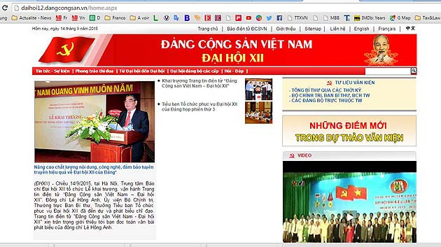 Inauguration du site web sur le XIIe Congrès du PCV ảnh 2