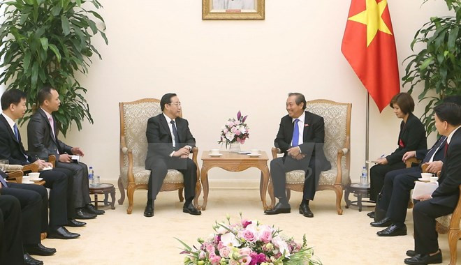 Le vice-PM Truong Hoa Binh reçoit le vice-ministre chinois de la Sécurité publique Fu Zhenghua ảnh 1 Le vice-PM Truong Hoa Binh reçoit le vice-ministre chinois de la Sécurité publique Fu Zhenghua ảnh 1