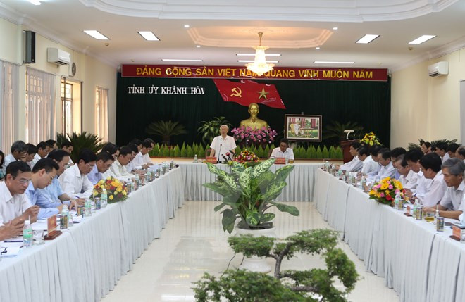 Le leader du PCV exhorte Khanh Hoa à mieux exploiter ses potentiels ảnh 1 Le leader du PCV exhorte Khanh Hoa à mieux exploiter ses potentiels ảnh 1