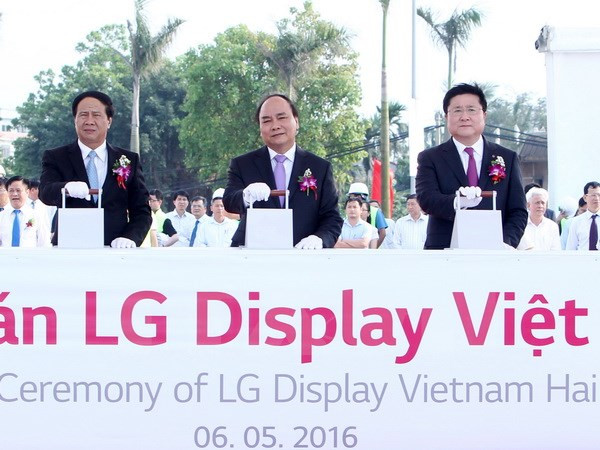 Lancement du projet LG Display Vietnam à Hai Phong ảnh 1 Lancement du projet LG Display Vietnam à Hai Phong ảnh 1