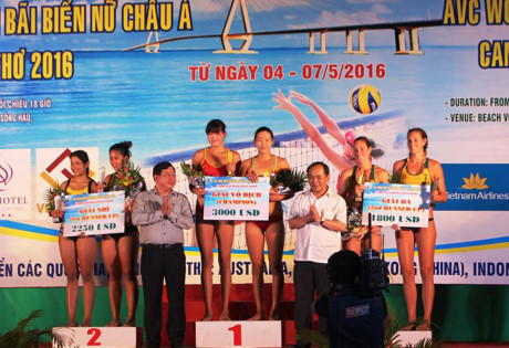 La Chine championne d'Asie de beach-volley féminin 2016 ảnh 1