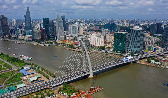 Ho Chi Minh-Ville: le pont Thu Thiem 2 est ouvert à la circulation ảnh 1 Ho Chi Minh-Ville: le pont Thu Thiem 2 est ouvert à la circulation ảnh 1