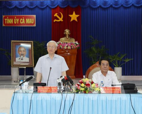 Le leader du PCV encourage Ca Mau à développer l’économie maritime et forestière ảnh 1 Le leader du PCV encourage Ca Mau à développer l’économie maritime et forestière ảnh 1