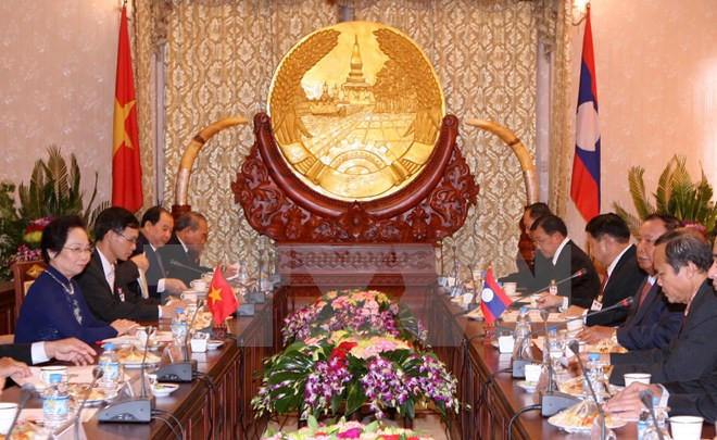 La vice-présidente Nguyen Thi Doan en visite au Laos ảnh 1 La vice-présidente Nguyen Thi Doan en visite au Laos ảnh 1