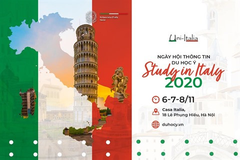 Le salon "Étudier en Italie 2020" à Hanoï ảnh 1 Le salon "Étudier en Italie 2020" à Hanoï ảnh 1