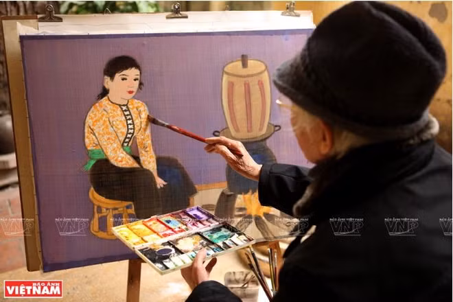 Nguyên Thu, un maître de l’école de peinture sur soie du Vietnam ảnh 3