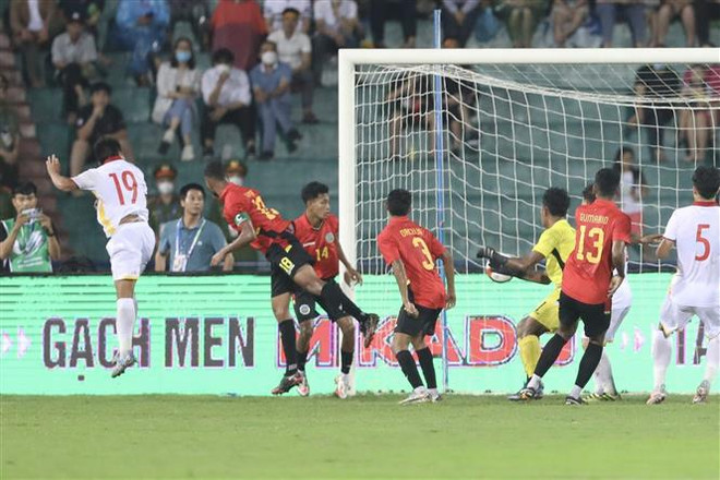 SEA Games 31- Football masculin : le Vietnam gagne 2-0 contre le Timor-Leste ảnh 2 SEA Games 31- Football masculin : le Vietnam gagne 2-0 contre le Timor-Leste ảnh 2