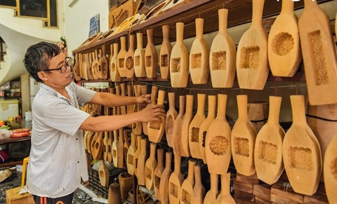 Les moules à gâteaux de lune en bois, un artisanat qui perdure à Hanoï ảnh 1 Les moules à gâteaux de lune en bois, un artisanat qui perdure à Hanoï ảnh 1