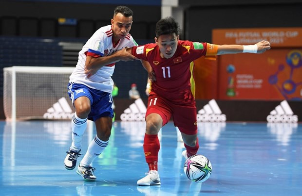 Coupe du monde de Futsal 2021 : le Vietnam perd sur le score honorable de 2-3 devant la Russie ảnh 3 Coupe du monde de Futsal 2021 : le Vietnam perd sur le score honorable de 2-3 devant la Russie ảnh 3