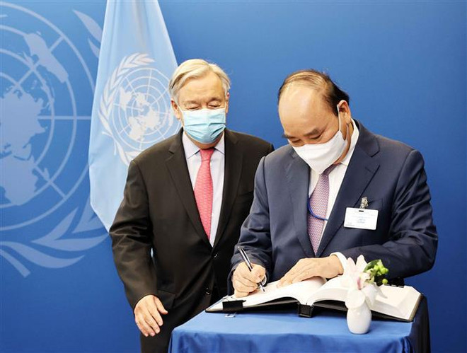 Le président vietnamien rencontre de hauts dirigeants de l'ONU ảnh 3 Le président vietnamien rencontre de hauts dirigeants de l'ONU ảnh 3
