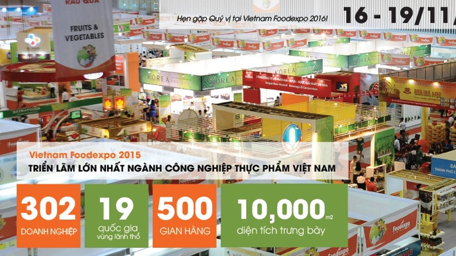 Salon international de l'industrie agroalimentaire du Vietnam 2016 en novembre ảnh 1 Salon international de l'industrie agroalimentaire du Vietnam 2016 en novembre ảnh 1