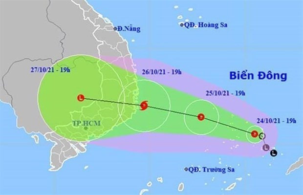 Des localités du Centre doivent se préparer à une dépression tropicale à venir ảnh 1 Des localités du Centre doivent se préparer à une dépression tropicale à venir ảnh 1
