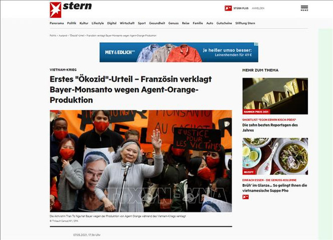 Procès contre l’agent orange: le Cabinet Bourdon & Associés confirme soutenir toujours Trân Tô Nga ảnh 1 Procès contre l’agent orange: le Cabinet Bourdon & Associés confirme soutenir toujours Trân Tô Nga ảnh 1