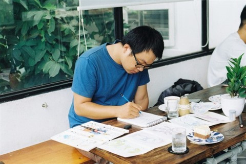 De jeunes artistes passionnés par les illustrations historiques ảnh 2 De jeunes artistes passionnés par les illustrations historiques ảnh 2