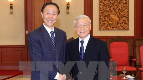 Le chef du PCV affirme le partenariat de coopération stratégique intégrale Vietnam-Chine ảnh 1 Le chef du PCV affirme le partenariat de coopération stratégique intégrale Vietnam-Chine ảnh 1