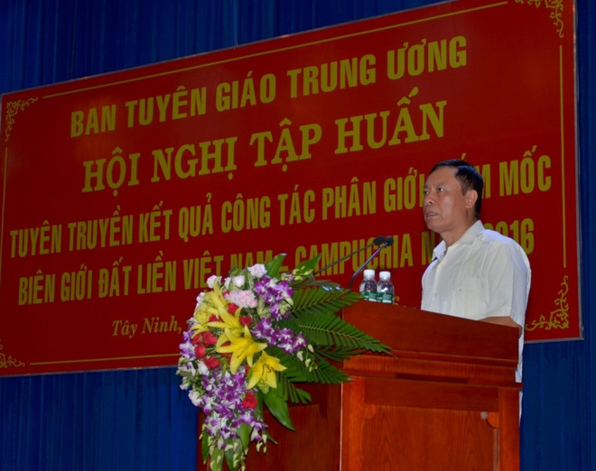 Tay Ninh : réunion sur le bornage des frontières Vietnam-Cambodge ảnh 1 Tay Ninh : réunion sur le bornage des frontières Vietnam-Cambodge ảnh 1