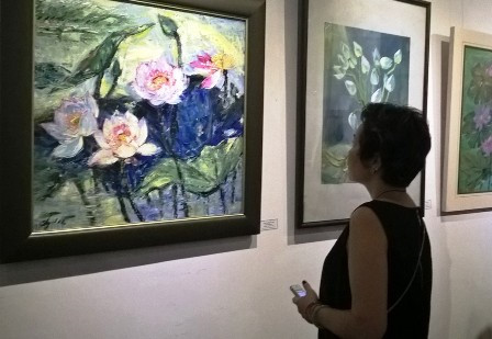 Vernissage de l’exposition de peinture ‘’Lotus’’ à Hanoi ảnh 1 Vernissage de l’exposition de peinture ‘’Lotus’’ à Hanoi ảnh 1