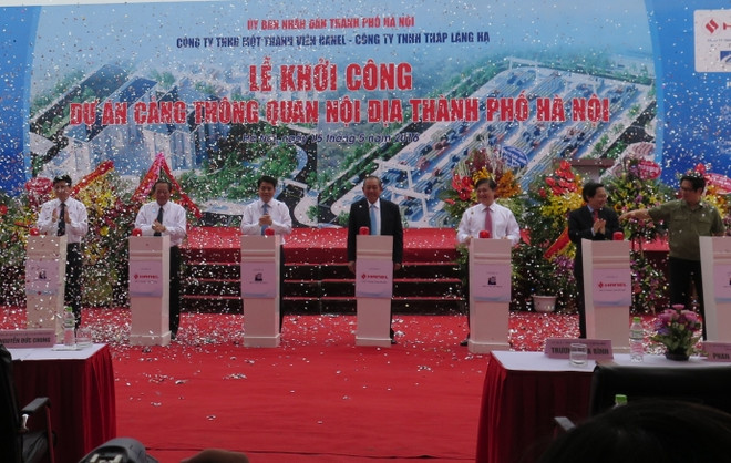 Mise en chantier du plus grand dépôt intérieur des conteneurs de Hanoi ảnh 1 Mise en chantier du plus grand dépôt intérieur des conteneurs de Hanoi ảnh 1