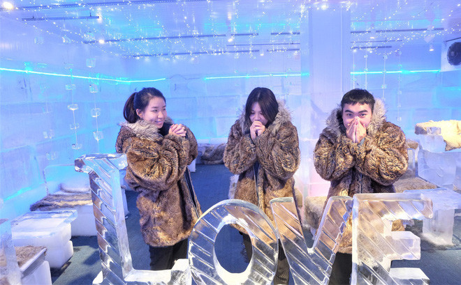 L’AFP présente un café-igloo à Hanoï ảnh 1 L’AFP présente un café-igloo à Hanoï ảnh 1