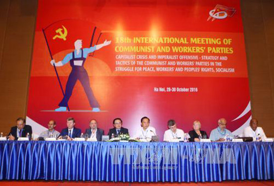 Réunion internationale des Partis communistes et ouvrier à Hanoi ảnh 1 Réunion internationale des Partis communistes et ouvrier à Hanoi ảnh 1
