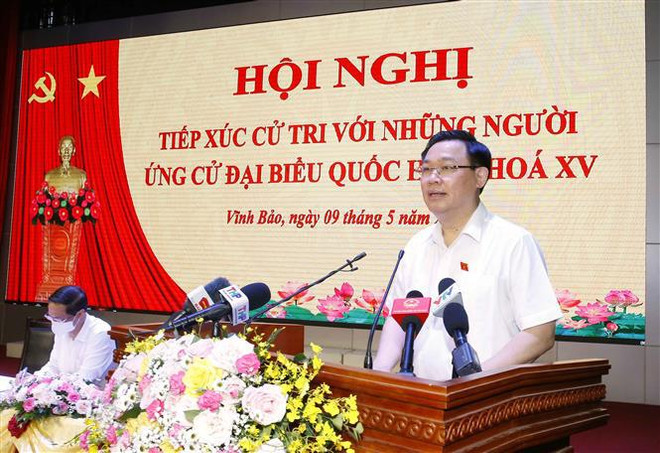 Le président de l’AN à l’écoute des électeurs de Hai Phong ảnh 1 Le président de l’AN à l’écoute des électeurs de Hai Phong ảnh 1