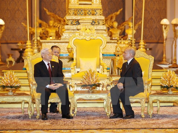 Entretien Nguyen Phu Trong – Norodom Sihamoni ảnh 1 Entretien Nguyen Phu Trong – Norodom Sihamoni ảnh 1