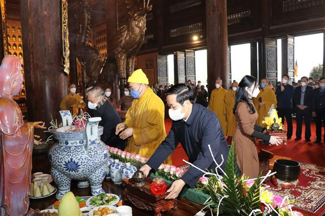 Ninh Binh : ouverture de la fête de la pagode Bai Dinh 2022 ảnh 1 Ninh Binh : ouverture de la fête de la pagode Bai Dinh 2022 ảnh 1