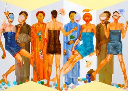 Exposition de peintres vietnamiens, malaisiens et thaïlandais ảnh 1 Exposition de peintres vietnamiens, malaisiens et thaïlandais ảnh 1