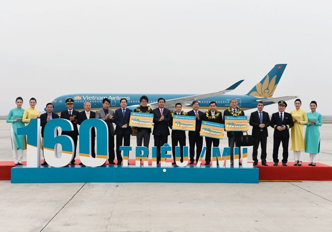 Vietnam Airlines reçoit son 160 millionième passager ảnh 1 Vietnam Airlines reçoit son 160 millionième passager ảnh 1