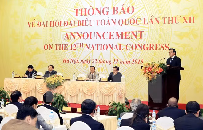 Le 12e Congrès national du PCV aura lieu du 20 au 28 janvier 2016 ảnh 1