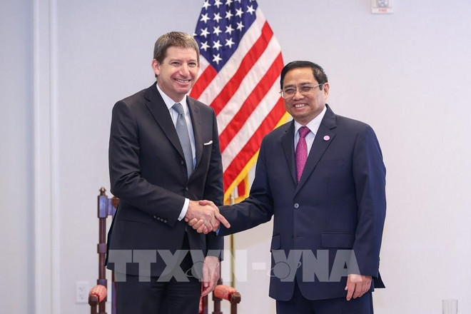 Le PM vietnamien rencontre le directeur général de DFC ảnh 1 Le PM vietnamien rencontre le directeur général de DFC ảnh 1